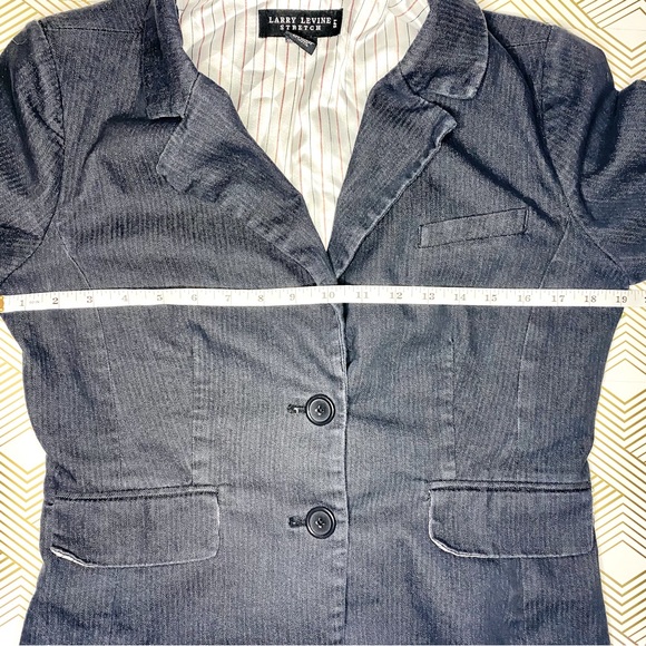 Larry Levine Stretch Denim Jacket - Picture 3 of 4